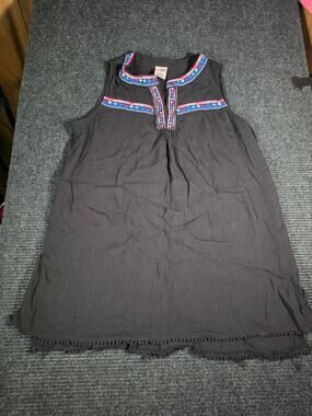 Star Style Sleeveless Boho Tunic Aztec Neckline 1X